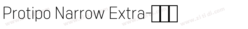 Protipo Narrow Extra字体转换